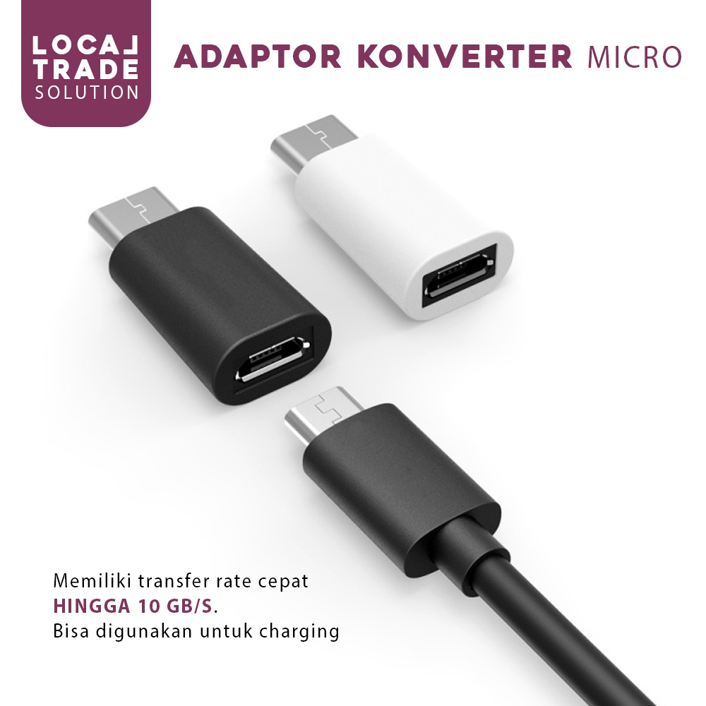 Jual Adaptor Konverter Micro Usb To Type C Usb Bahan Aluminium Sambungan Konektor Micro Usb