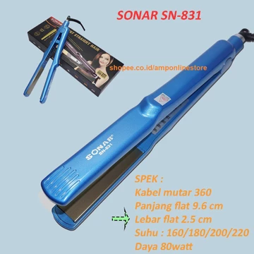 Profesional Catok Sonar SN831 SN 831 Pelurus Rambut Catok Warna Biru Catok Rambut Sonar Catokan