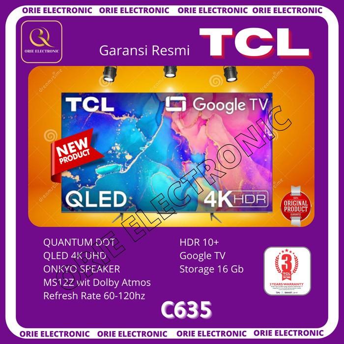 Jual Tcl 55C635 55C 55 Inch Qled Google Tv New Model Android 4K Uhd 21 ...