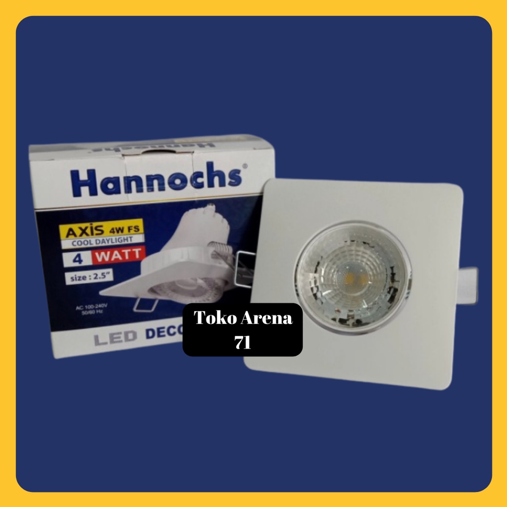 Jual Hannochs Downlight Axis Led Spot Light Watt Lampu Sorot Hannochs Bulat Kotak W Watt