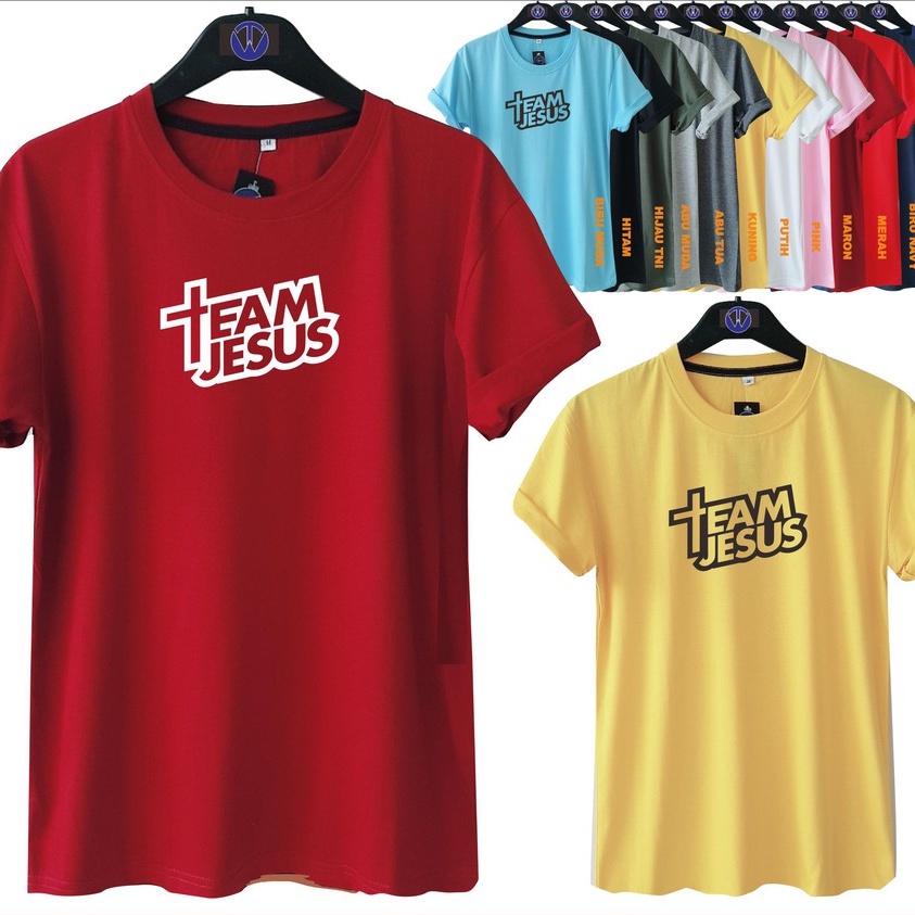 Jual MS KAOS ROHANI TEAM JESUS / UNISEX TSHIRT / SALIB YESUS CROSS ...