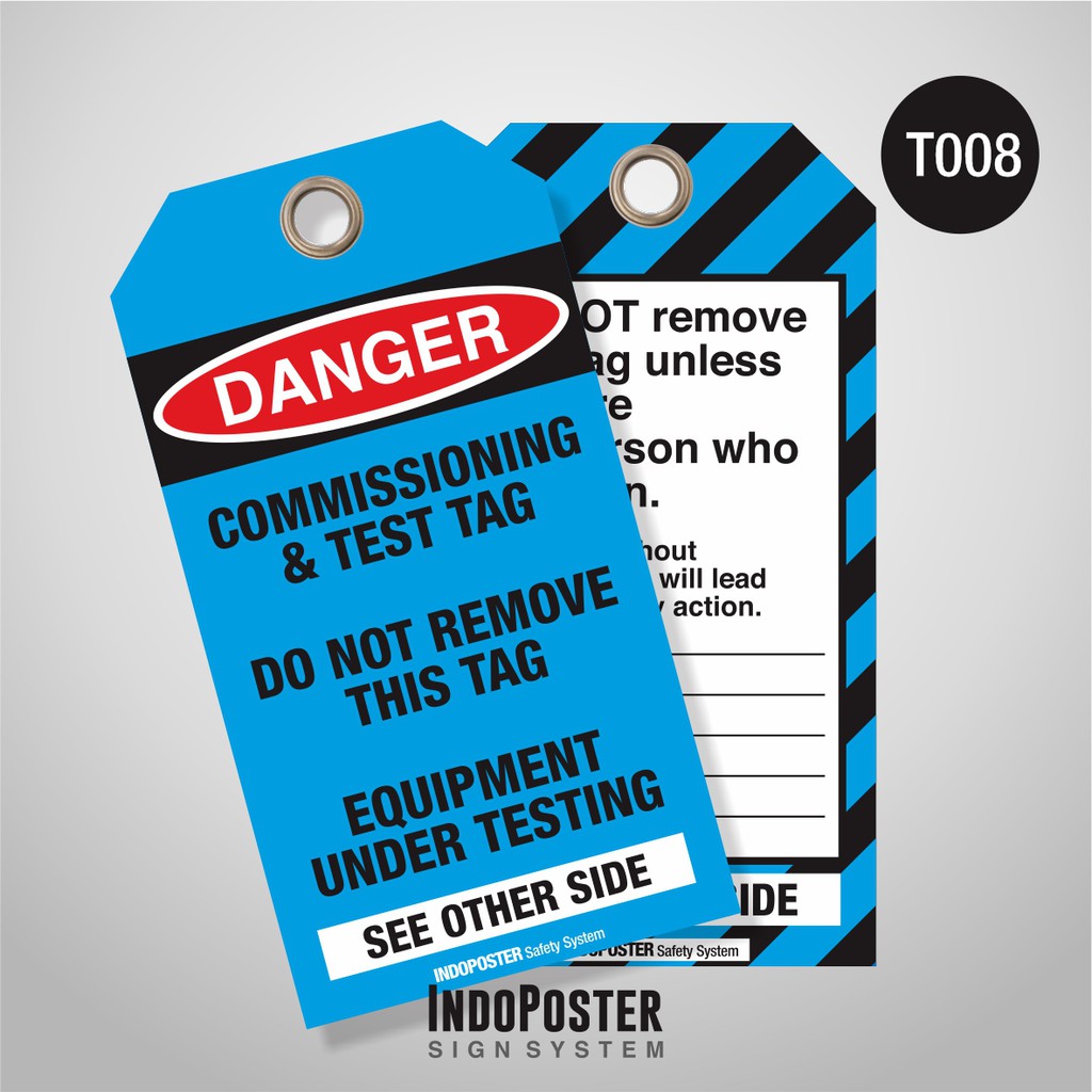 Jual Tag Out LOTO Lock Out Tag Out PVC Safety K3 OSHA ANSI ISO ...