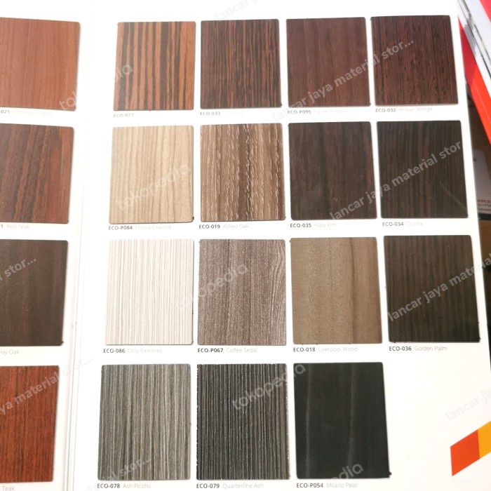 Jual HPL ECO motif kayu pattern wood hpl murah khusus GOJEK area ...