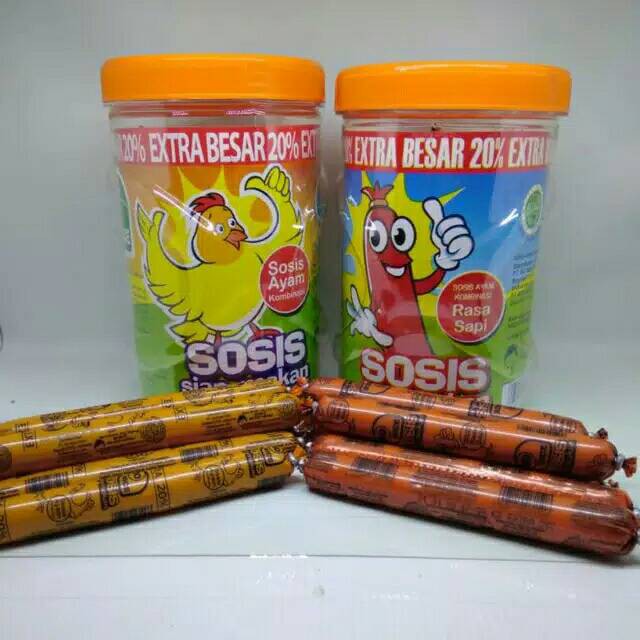 Jual Sosis Siap Makan So Nice 21gr 1 Toples Isi 24pcs Camilan Makanan