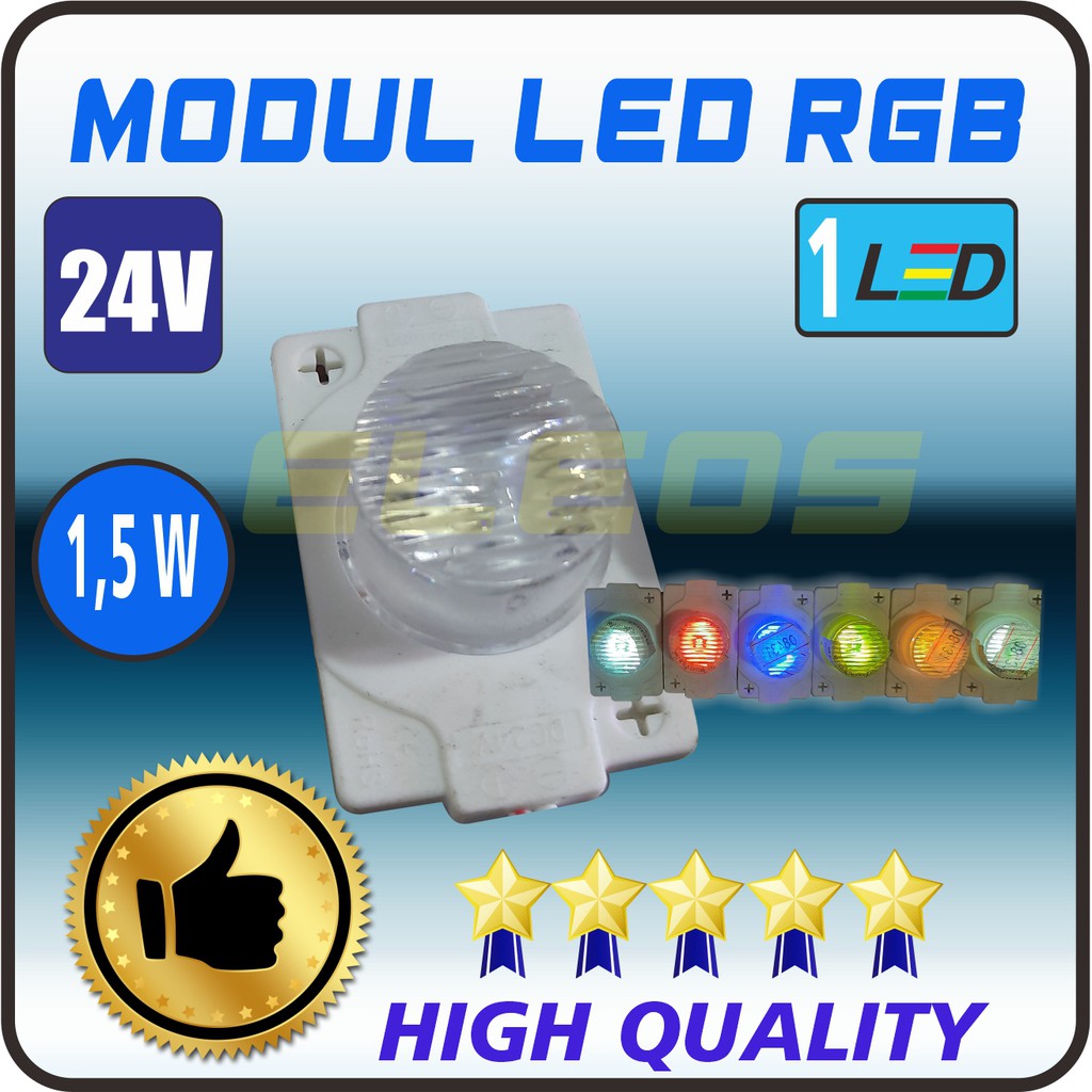 Jual LED Modul RGB 24V 1 Mata 1,5 Watt | Shopee Indonesia