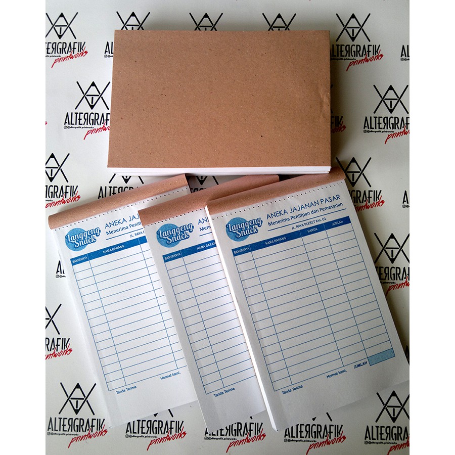 Jual Cetak Nota 1 Rangkap Kertas HVS | Shopee Indonesia