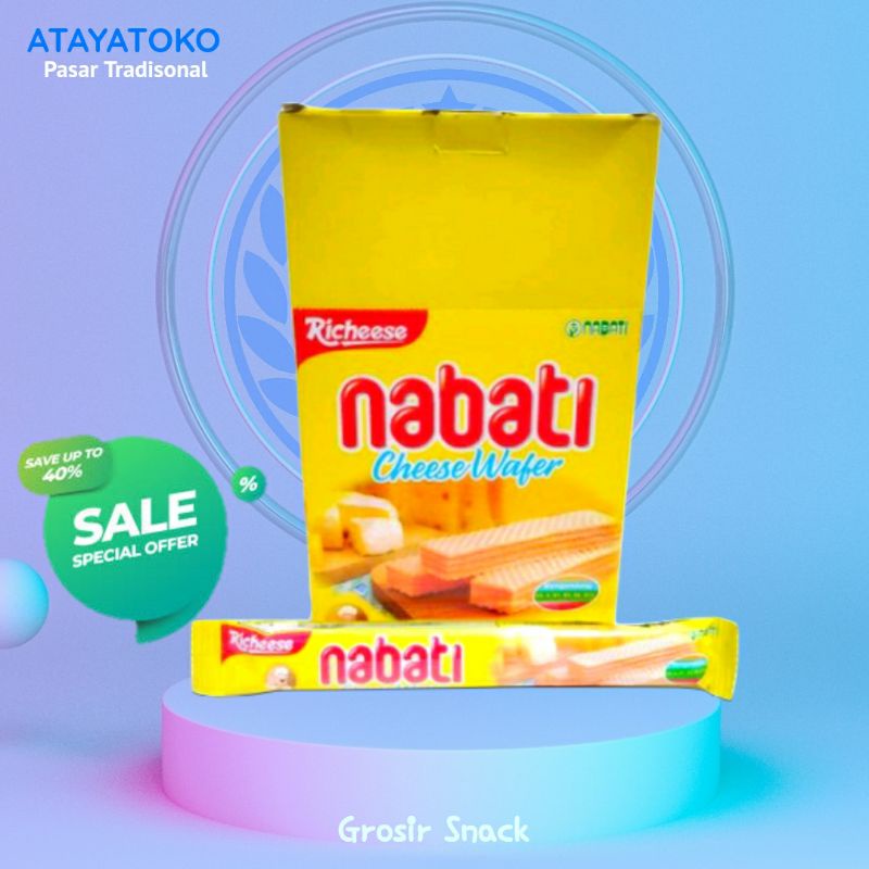 Jual (BOX) Nabati Richeese Wafer ( 20pcs x 7.5 gr) grosir toko snack ...