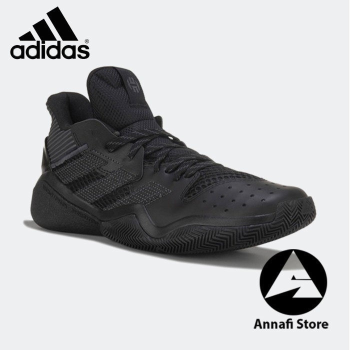 JUAL SEPATU BASKET PRIA ADIDAS HARDEN STEPBACK FW8487 FULL BLACK