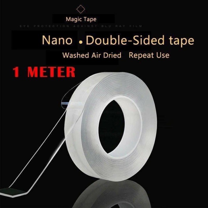 Jual Double Super Tape 1Mili X 1 Meter - 1MM x 1Meter - 1MM x 1Meter ...
