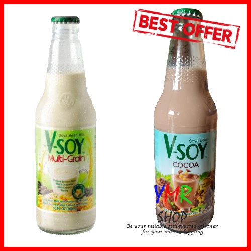 Jual VSoy Vsoy V Soy Susu Kedelai Soy Milk Coklat Chocolate Cocoa Multi Grain Bottle Botol