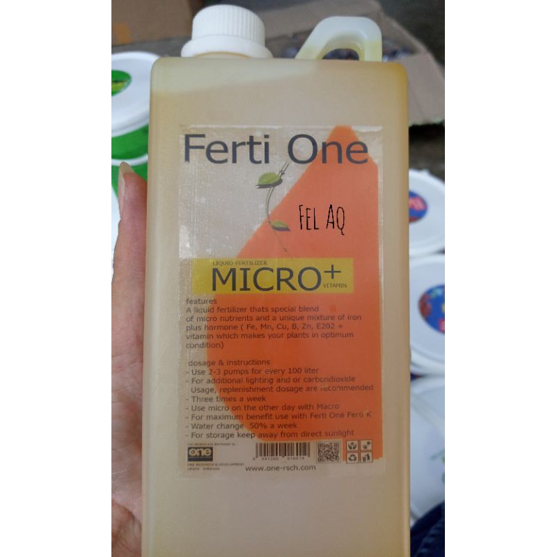 Jual Ferti One Micro Pupuk Cair Aquascape Ml Liter Aquarium Shopee Indonesia