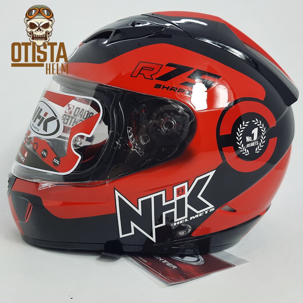 Helm nhk store full face merah