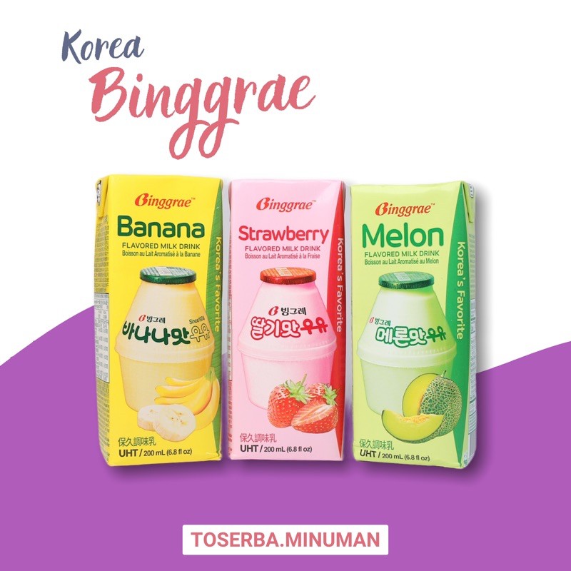 Jual Binggrae Susu Korea | Binggrae Flavoured Milk | Susu Banana ...