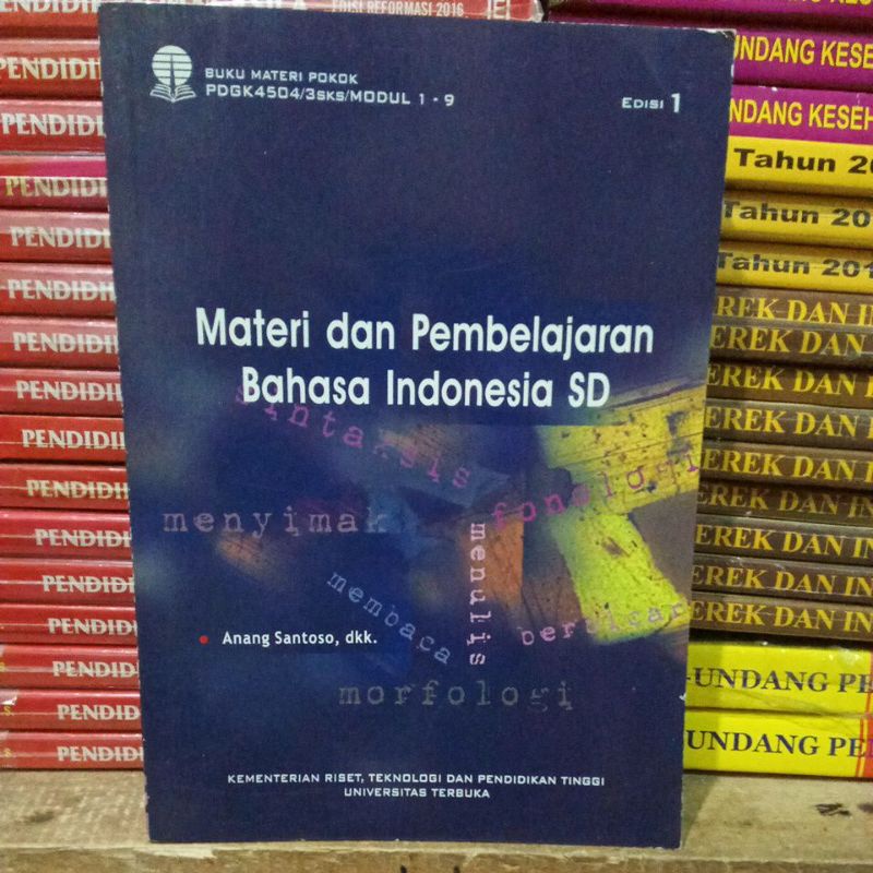 Jual Buku MATERI DAN PEMBELAJARAN BAHASA INDONESIA SD (Original ...