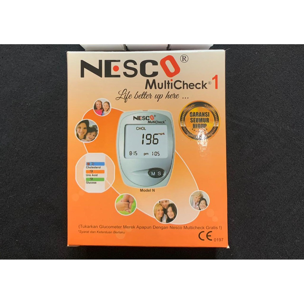 Jual Nesco Multicheck 3 in 1 - Alat cek gula darah, asam urat, dan ...