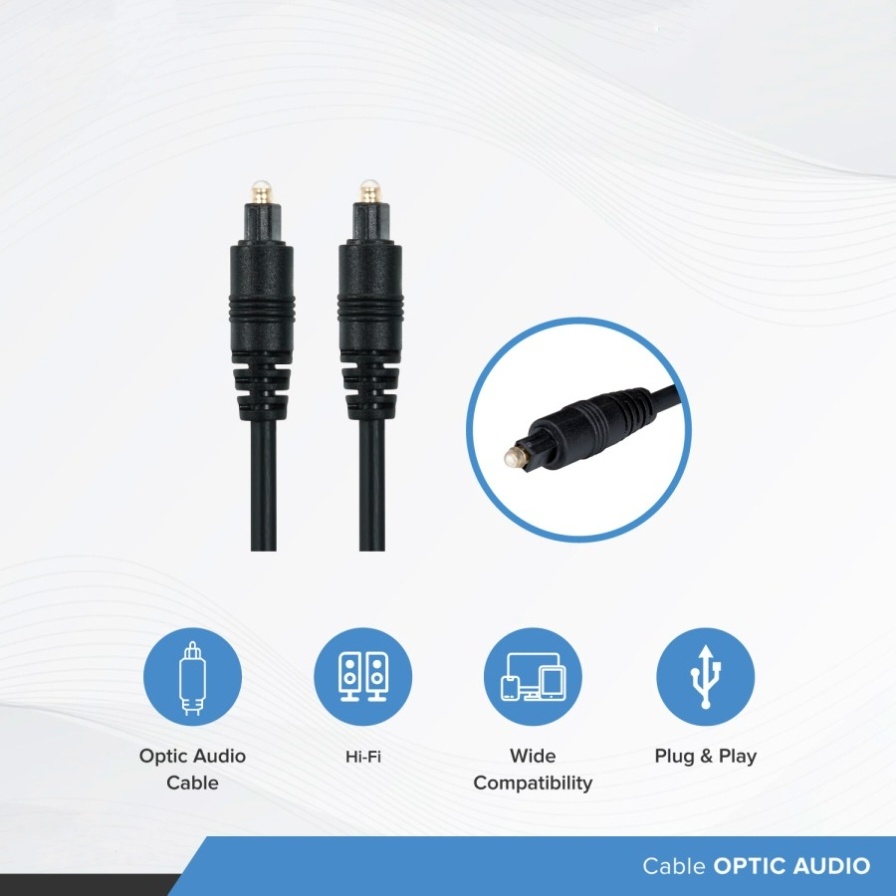 Jual Kabel optic audio 1,5meter / optical cable 1.5m / kabel optic ...
