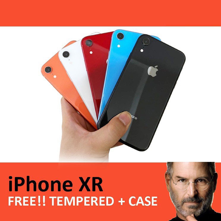 Jual iPhone Xr 64GB 128GB 256GB Black White Red Coral Yellow Blue Bekas