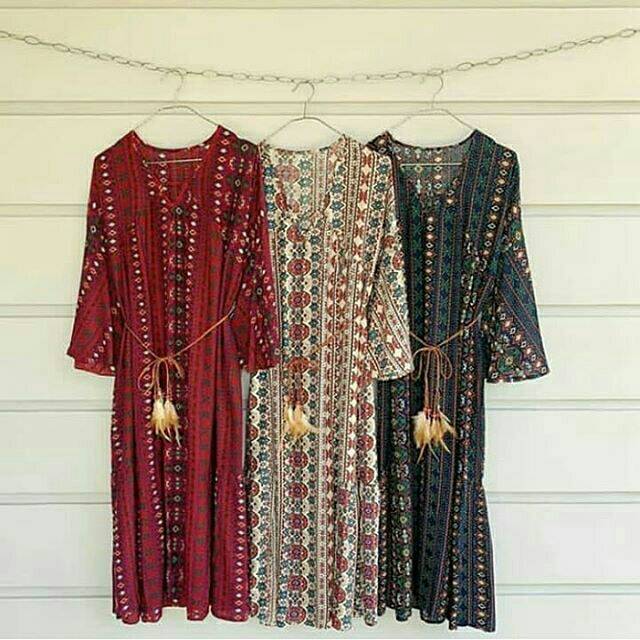 Jual 2025 dress bohemian