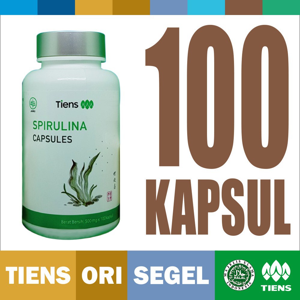 Jual Tiens / Tianshi Spirulina Capsules Isi 100 Kapsul | Pelengkap Gizi