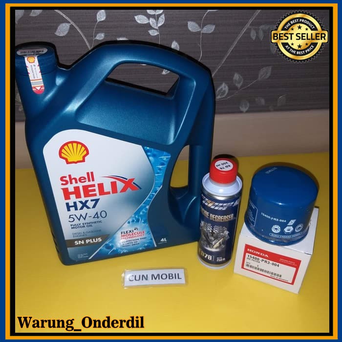 Jual Paket oli mesin Shell HX7 5W-40 Civic Excellent- Civic Wonder ...