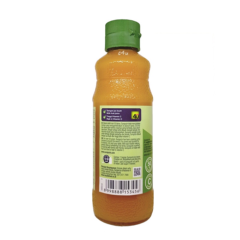 Jual SUNQUICK - Fruit Juice Concentrate Squash - BOTOL KECIL | Shopee ...
