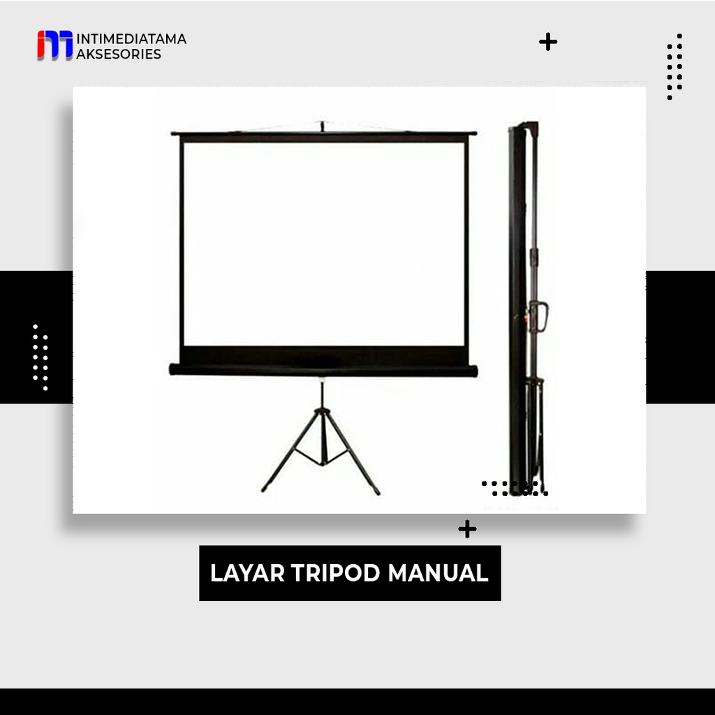 Jual Layar Proyektor Tripod 70 Inch 178 Cm X 178 Cm Shopee Indonesia 8211