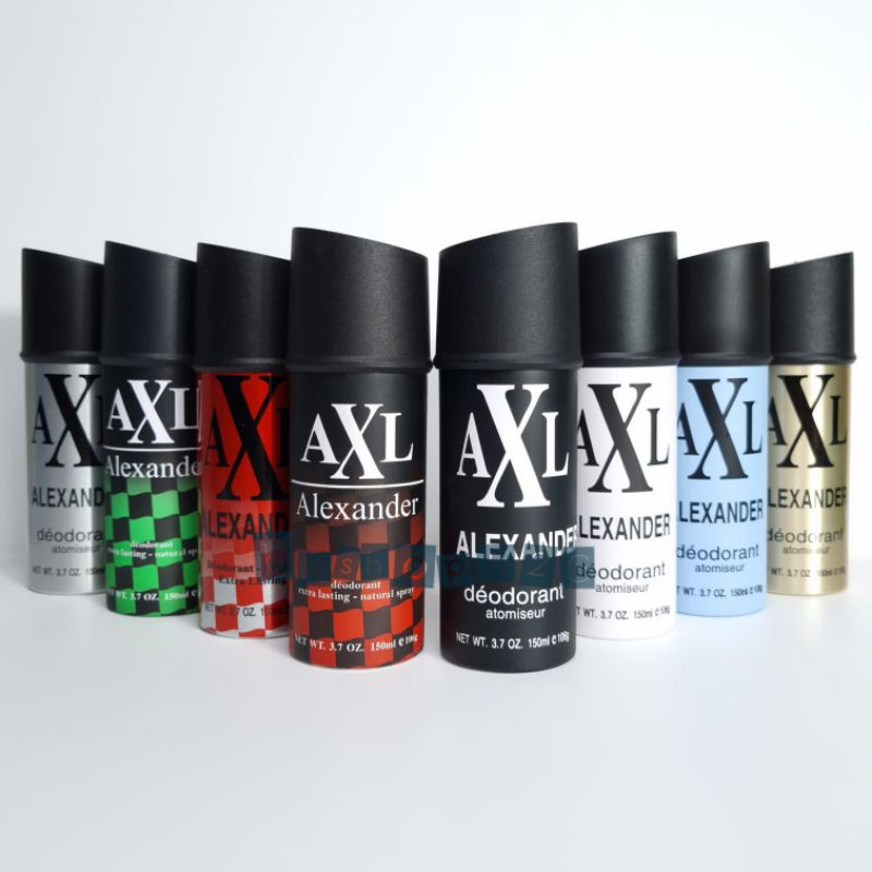 Jual AXL Alexander Deodorant Spray 150ml | Shopee Indonesia