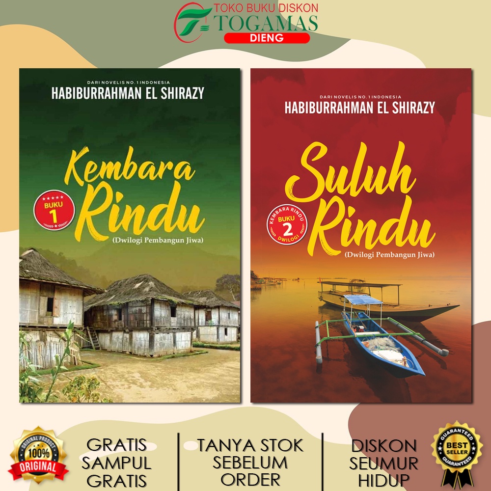 Jual Novel Kembara Rindu Suluh Rindu Dwilogi Pembangun Jiwa Karya Habiburahman El