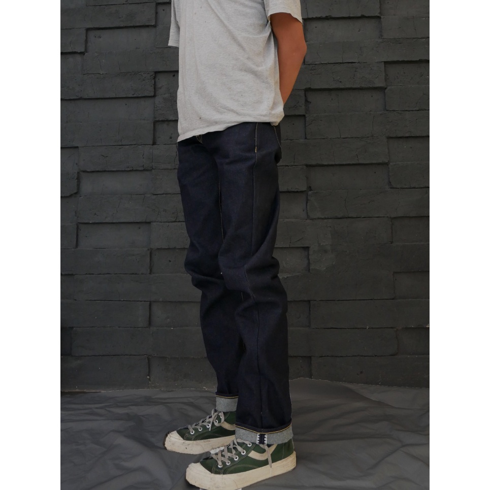 Jual celana Simissty Denim. DARK BLUE / Black indigo 15.7 oz ...
