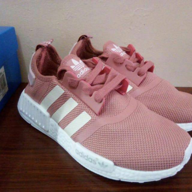 adidas gazelle silver green womens Adidas Originals NMD_R2 Primeknit Women's Shoes Raw Pink/Raw Pink/Grey main image 1