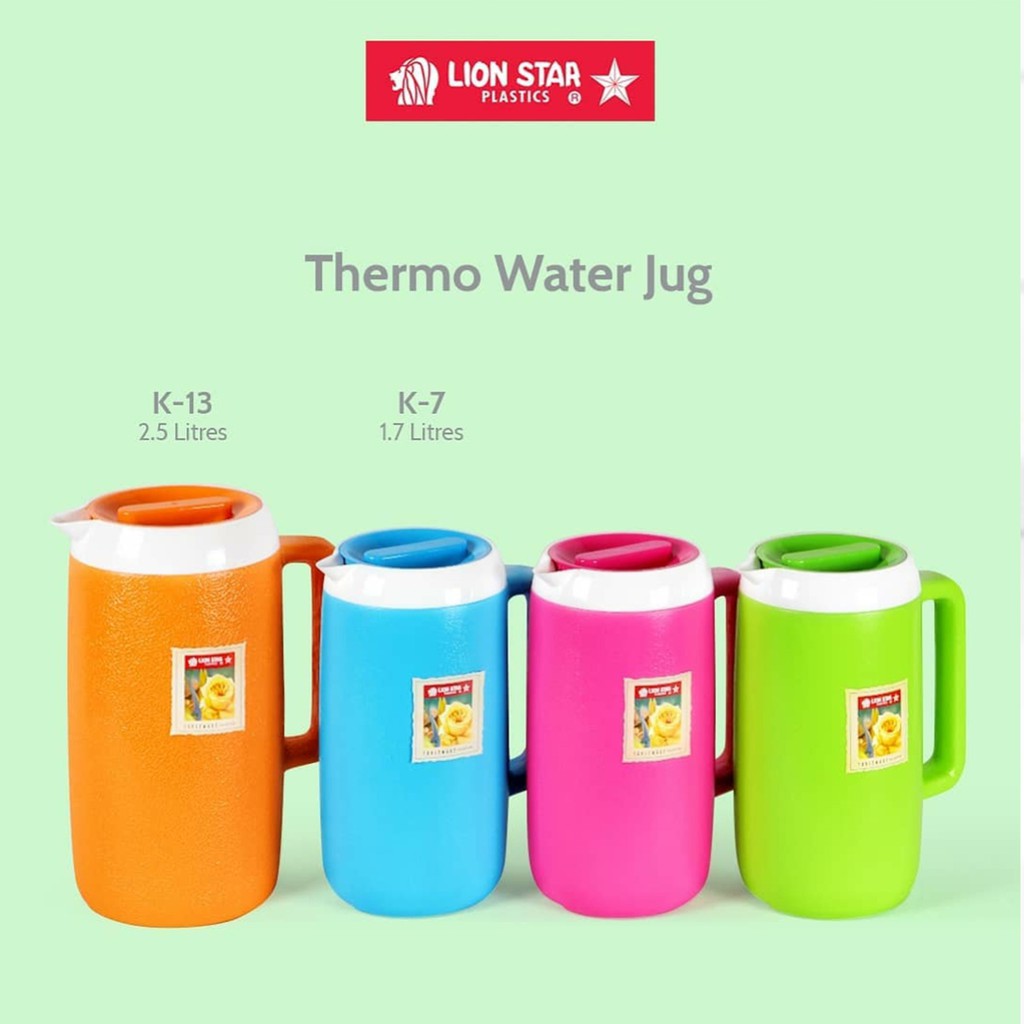 Jual Lion Star Eskan Teko Plastik Pitcher Water Jug Thermo Hot And Cold Insulated 17 Dan 25 1865