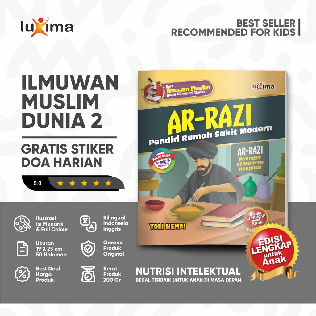 Jual Kisah Ar Razi Pendiri Rumah Sakit Modern - Seri Ilmuwan Muslim 15 ...