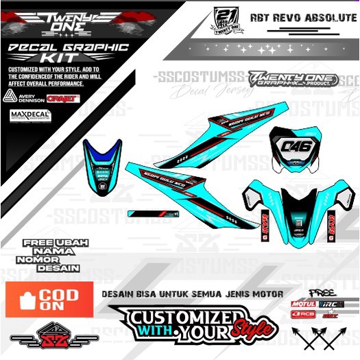 Jual rbt revo absnco 0722⭐JUPITER VEGA NEW motor trail REVO full body ...