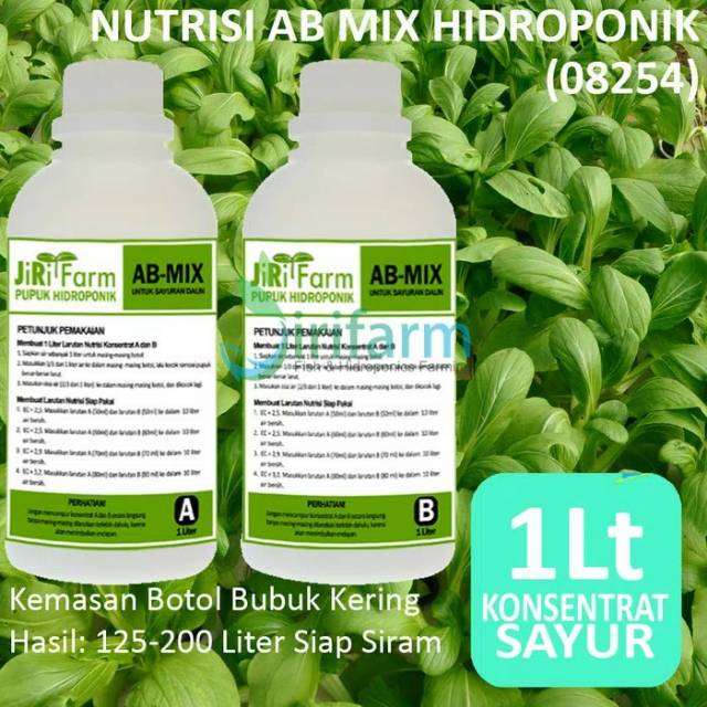 Jual Ab Mix L Konsentrat Pupuk Nutrisi Hidroponik Sayuran Daun