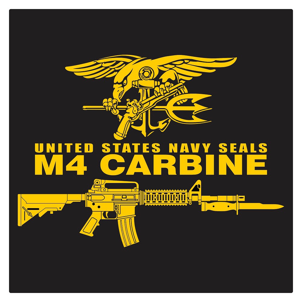 Jual US Navy Seals M4 Carbine 2, Cutting Sticker | Shopee Indonesia
