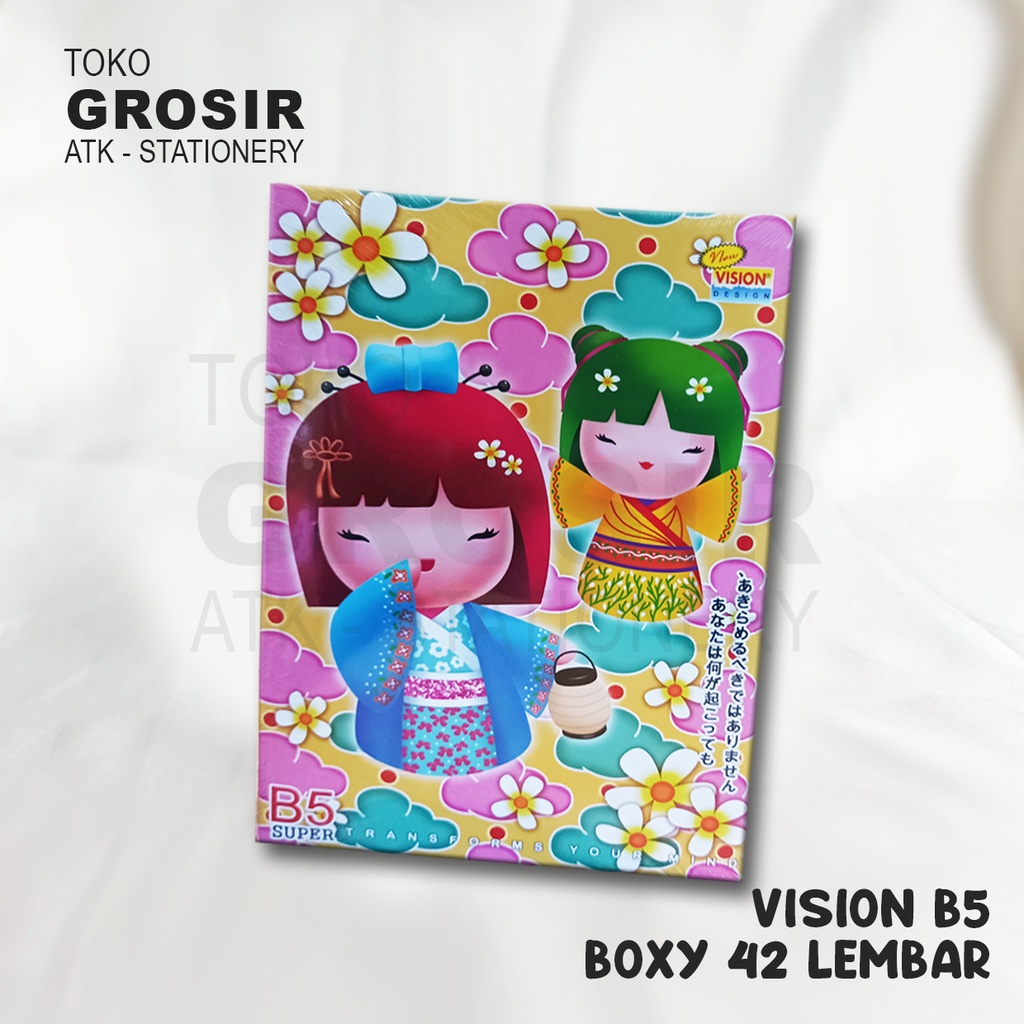 Jual Buku Tulis Boxy Vision 42 Lembar 1 Pack isi 6 Buku | Shopee Indonesia