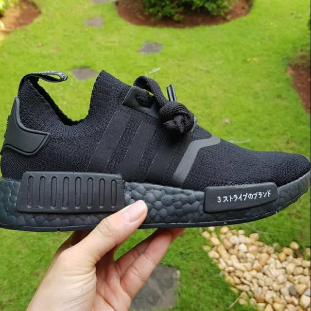 Sepatu Adidas Nmd R1 All Black ADIDAS NMD R1 PK JAPAN TRIPLE BLACK - Main Image
