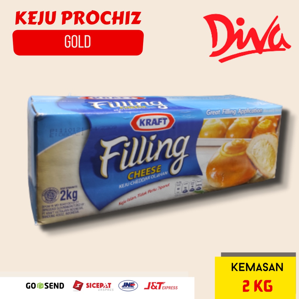 Jual Kraft Filling Cheese 2 Kg - Keju Cheddar Isian | Shopee Indonesia