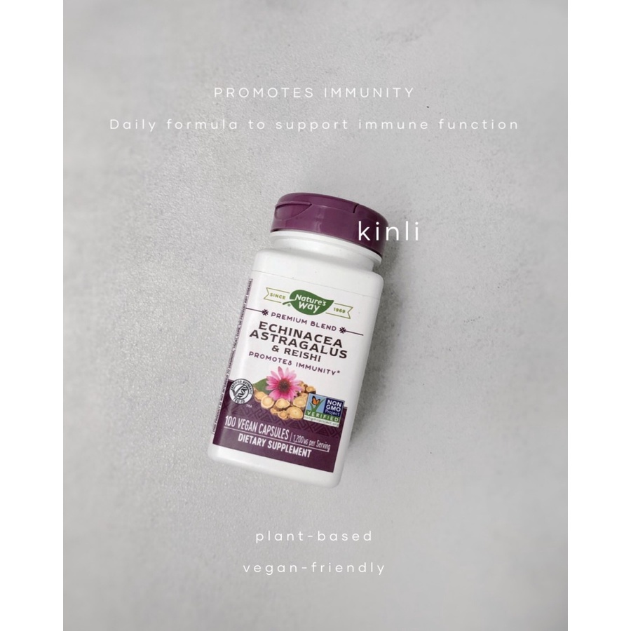 Jual nature's way echinacea astragalus reishi 100 vegan capsules 1200mg Shopee Indonesia