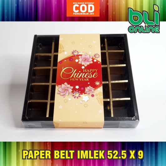 Jual Paperbelt Lebaran 9.5 x 53 isi 50pcs / Sabuk Kue Natal / Sabuk ...