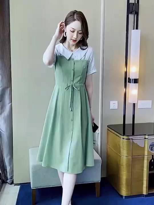 Gallery Susana ID Summer Fake 2Pcs Dress D034