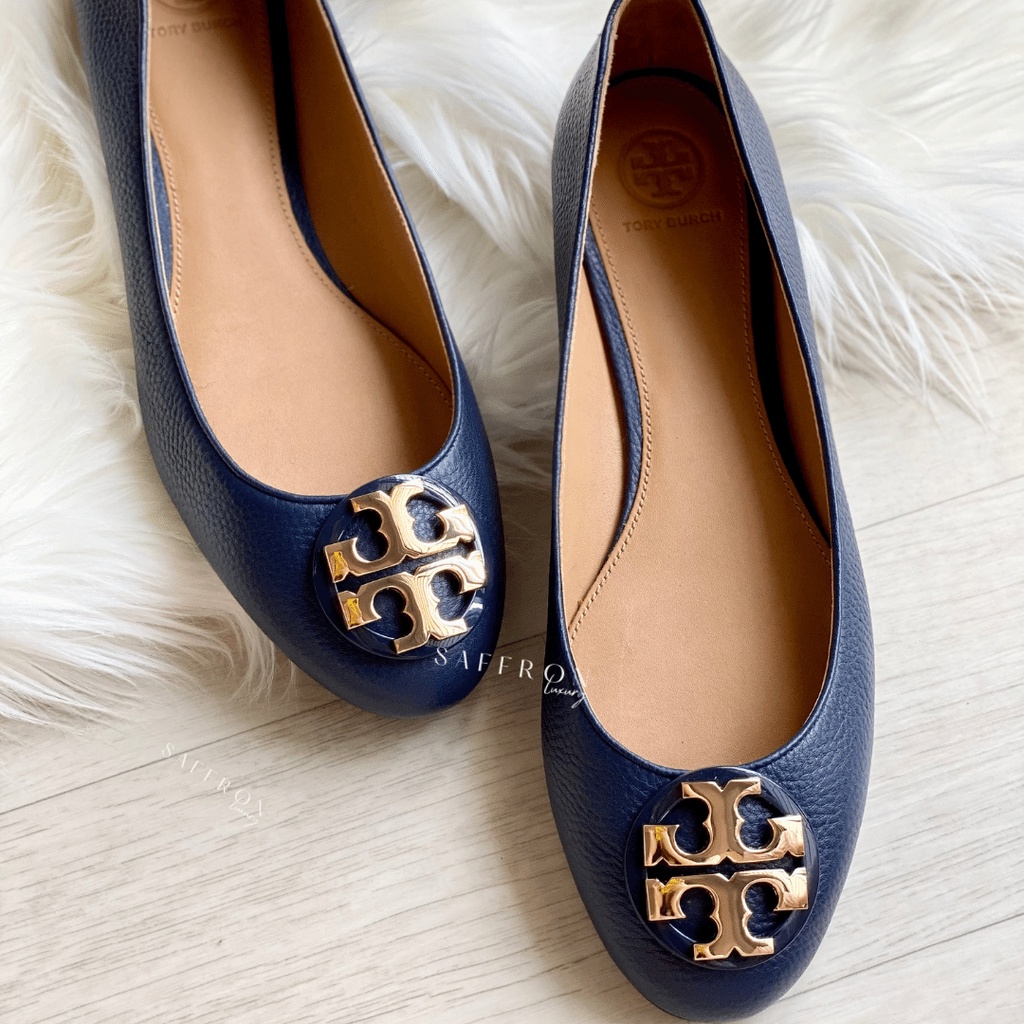 Claire ballet flat on sale tumbled leather tory burch