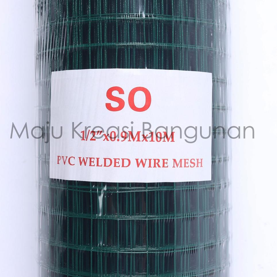 Jual Kawat Loket 10 Meter PVC Hijau 1/2 Inch Wire Mesh Ayakan Ayak RAM ...