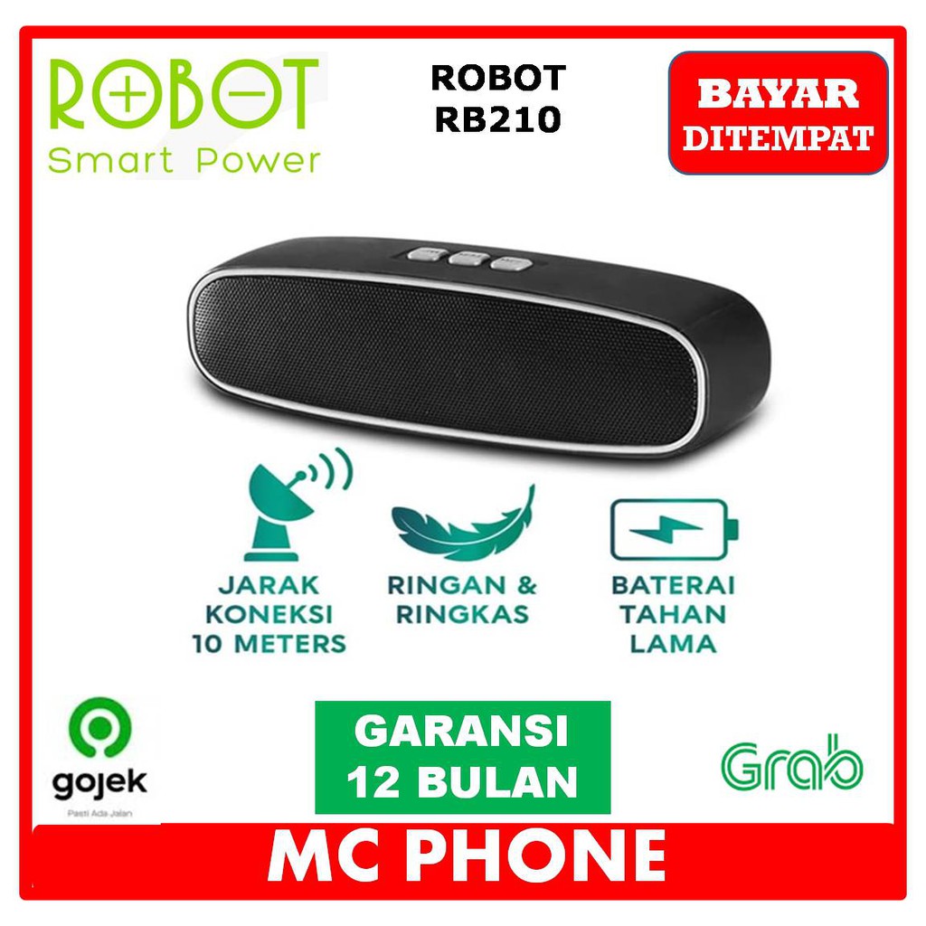 Jual [ORIGINAL] COD SPEAKER BLUETOOTH ROBOT RB210 SPEKER BLUOTOOTH RB ...