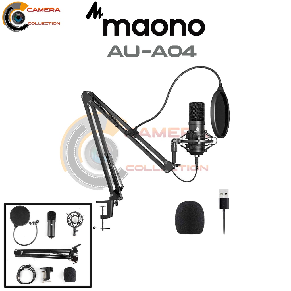 Jual Maono Au A Usb Microphone Kit Khz Bit Plug Play Maono Au A Maono Aua