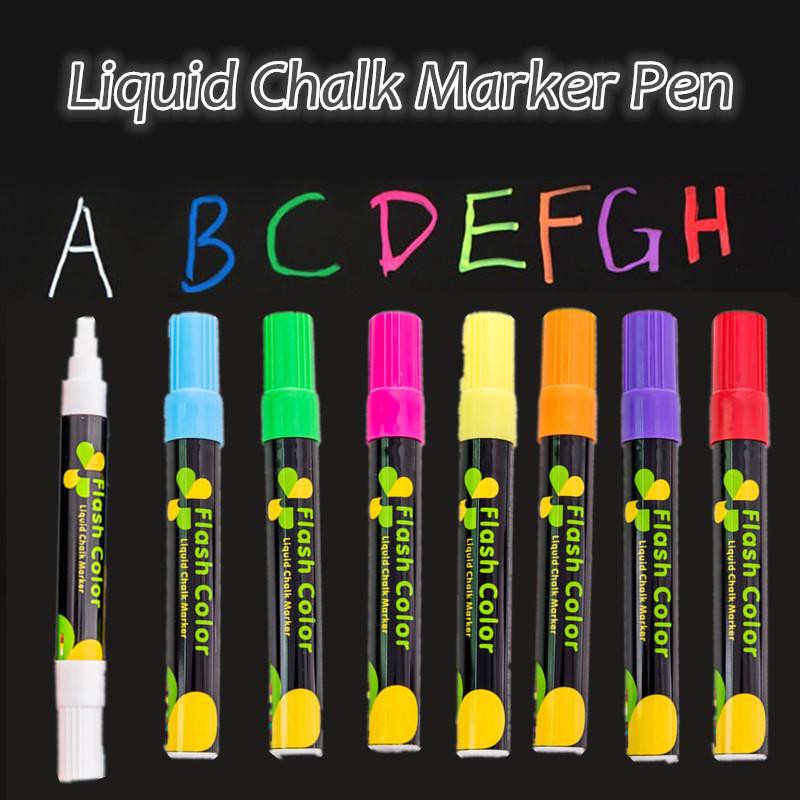 Jual Spidol Marker Chalk Fluorescent Flash color Liquid 6MM Led Board ...