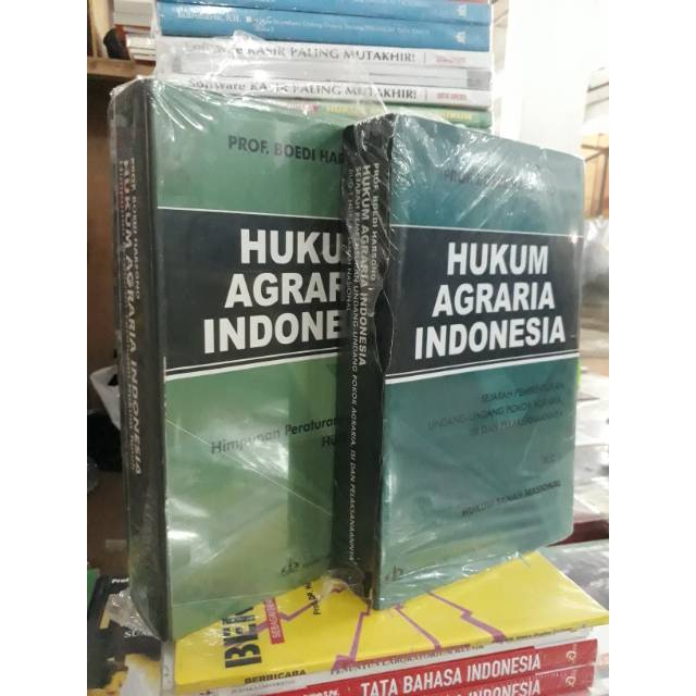 Jual HUKUM AGRARIA INDONESIA Himpunan Dan Sejarah 2 Buku By PROF. BUDI ...