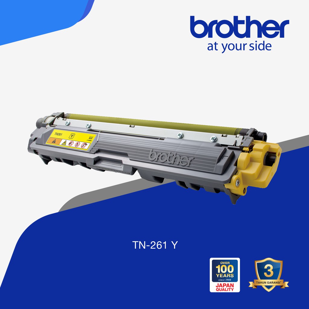 Toner Brother Original TN261 Yellow for MFC-9330CDW, HL-3170CDW, dll - Original Resmi