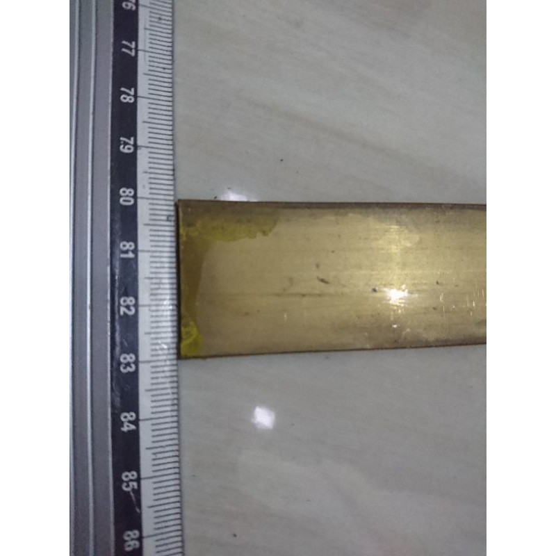 Jual plat strip Kuningan P 50cm x L 3cm x T 3mm | Shopee Indonesia