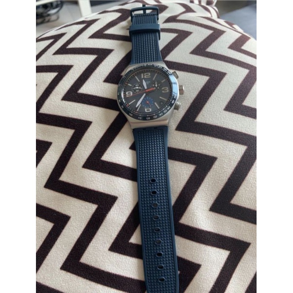 Swatch blue grid on sale yvs454